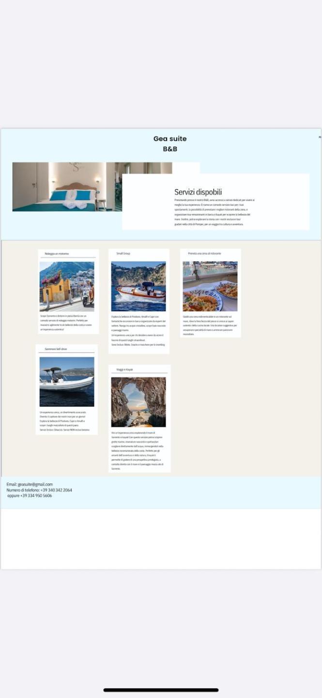 Gea Suite B&B Сорренто Екстер'єр фото